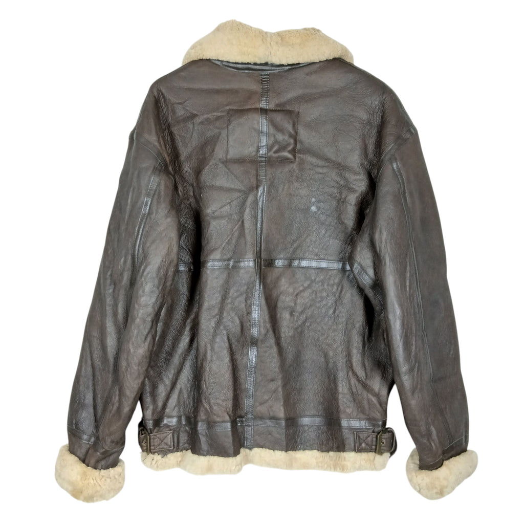 Walter Davoucci Genuine Shearling B-3 Aviator Jacket