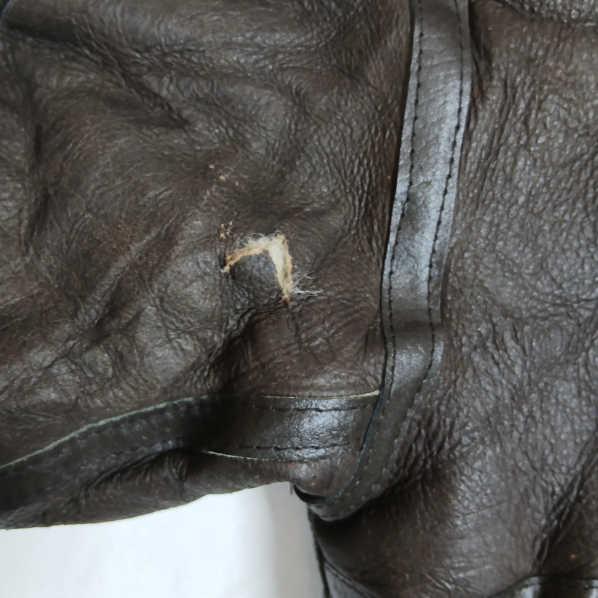 Walter Davoucci Genuine Shearling B-3 Aviator Jacket