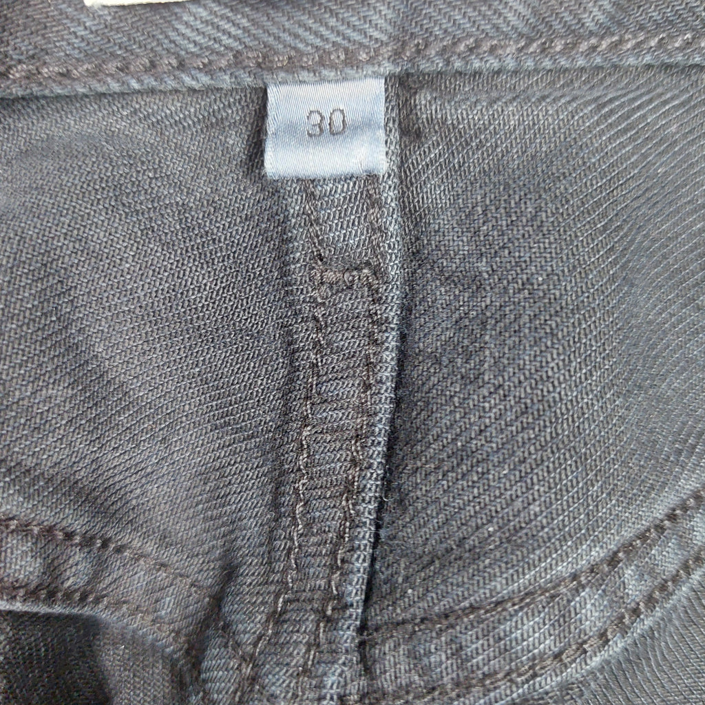 AGOLDE ’90s Pinch Waist Long Straight Jeans Crushed Black Women’s 30