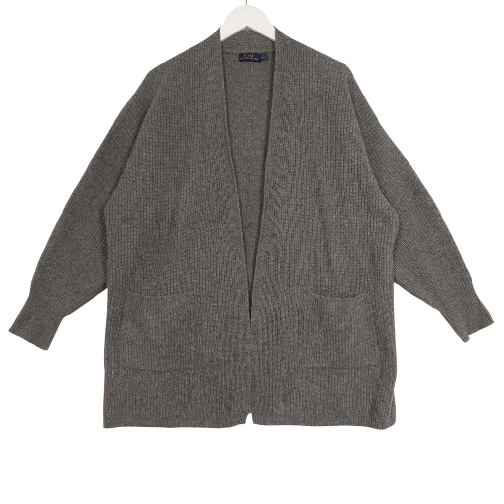 Polo Ralph Lauren Gray Ribbed Open-Front Cardigan – Women’s Small