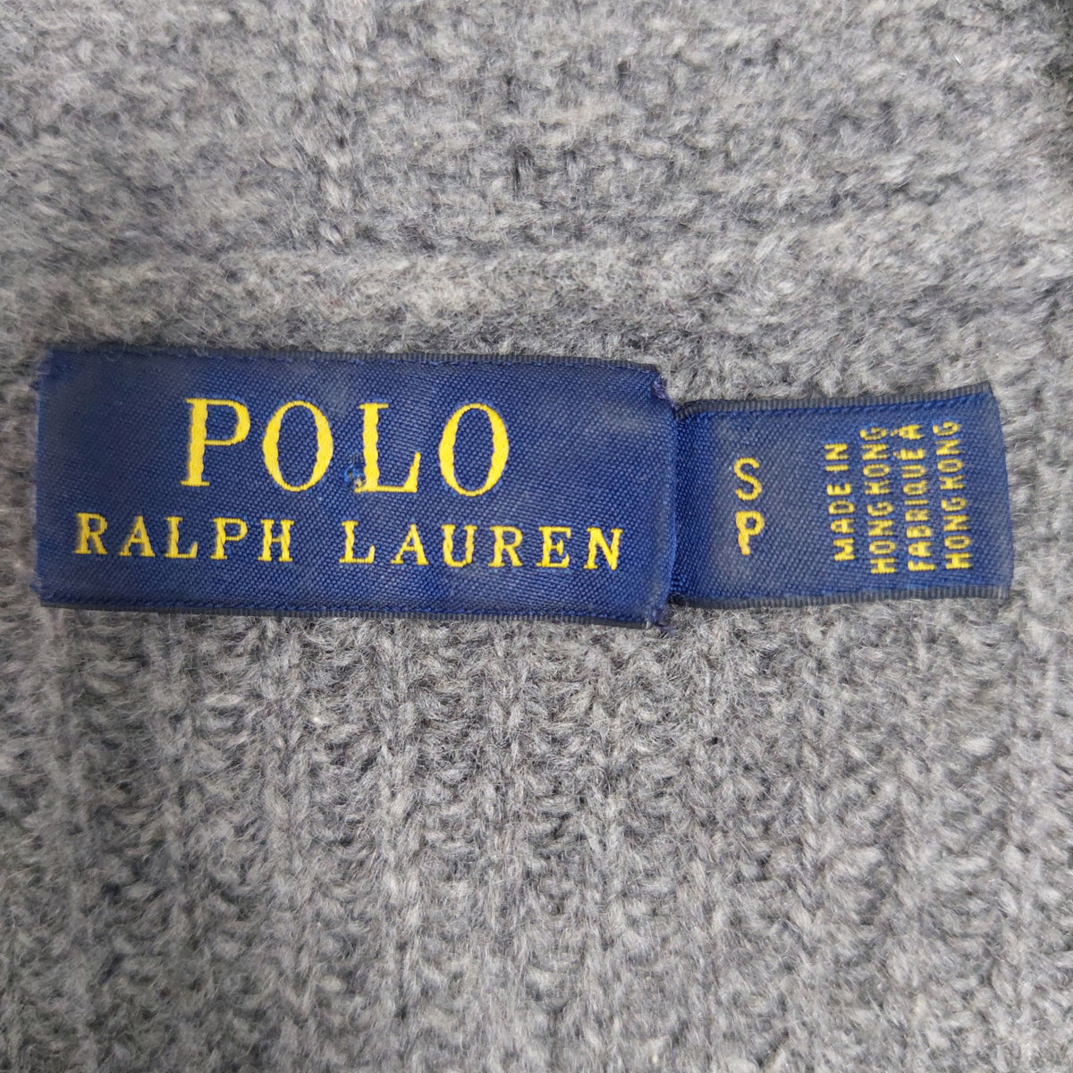 Polo Ralph Lauren Gray Ribbed Open-Front Cardigan – Women’s Small
