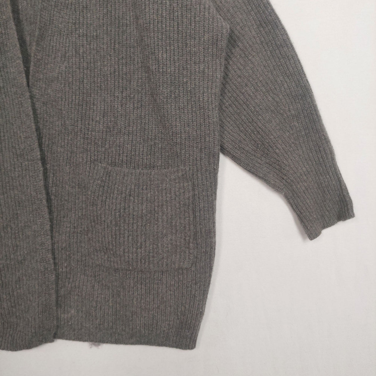 Polo Ralph Lauren Gray Ribbed Open-Front Cardigan – Women’s Small