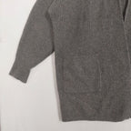 Polo Ralph Lauren Gray Ribbed Open-Front Cardigan – Women’s Small