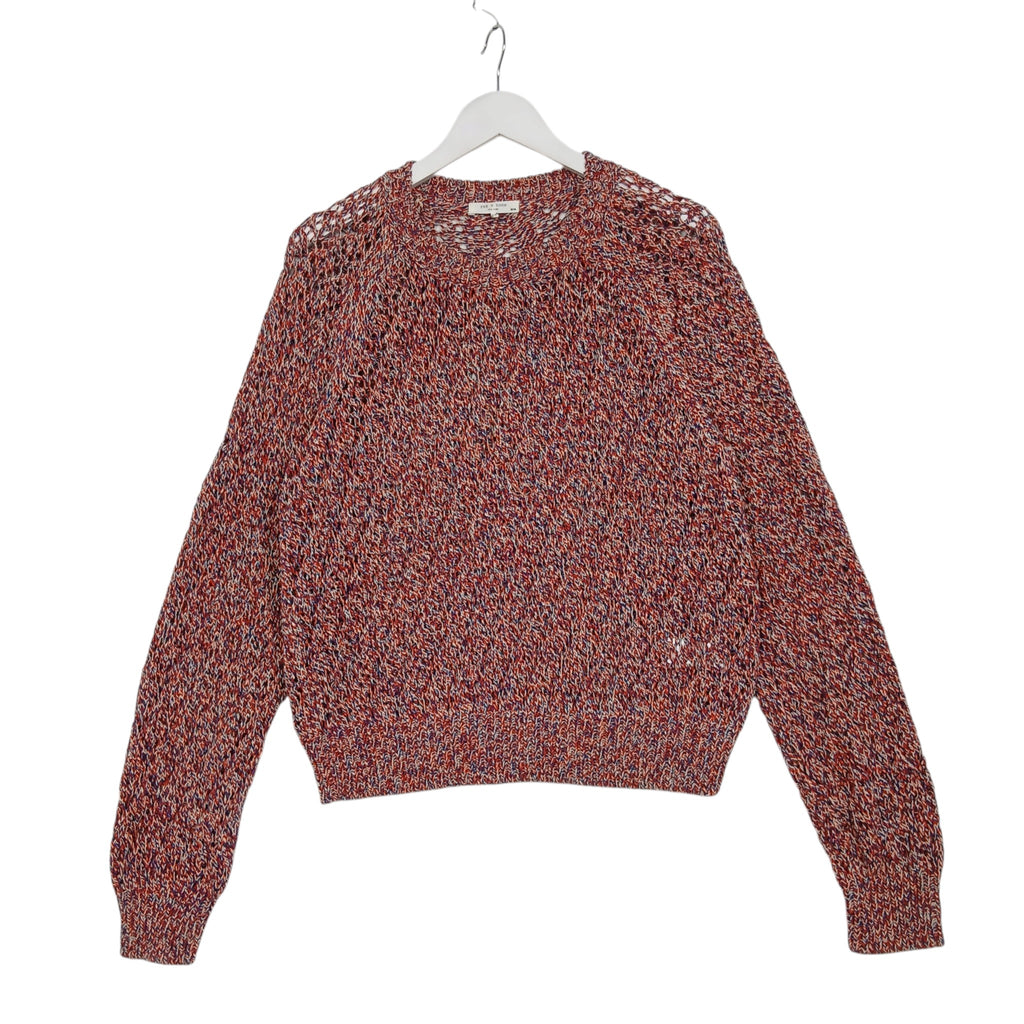 Rag & Bone Kara Crew Multicolor Cotton Sweater – Medium