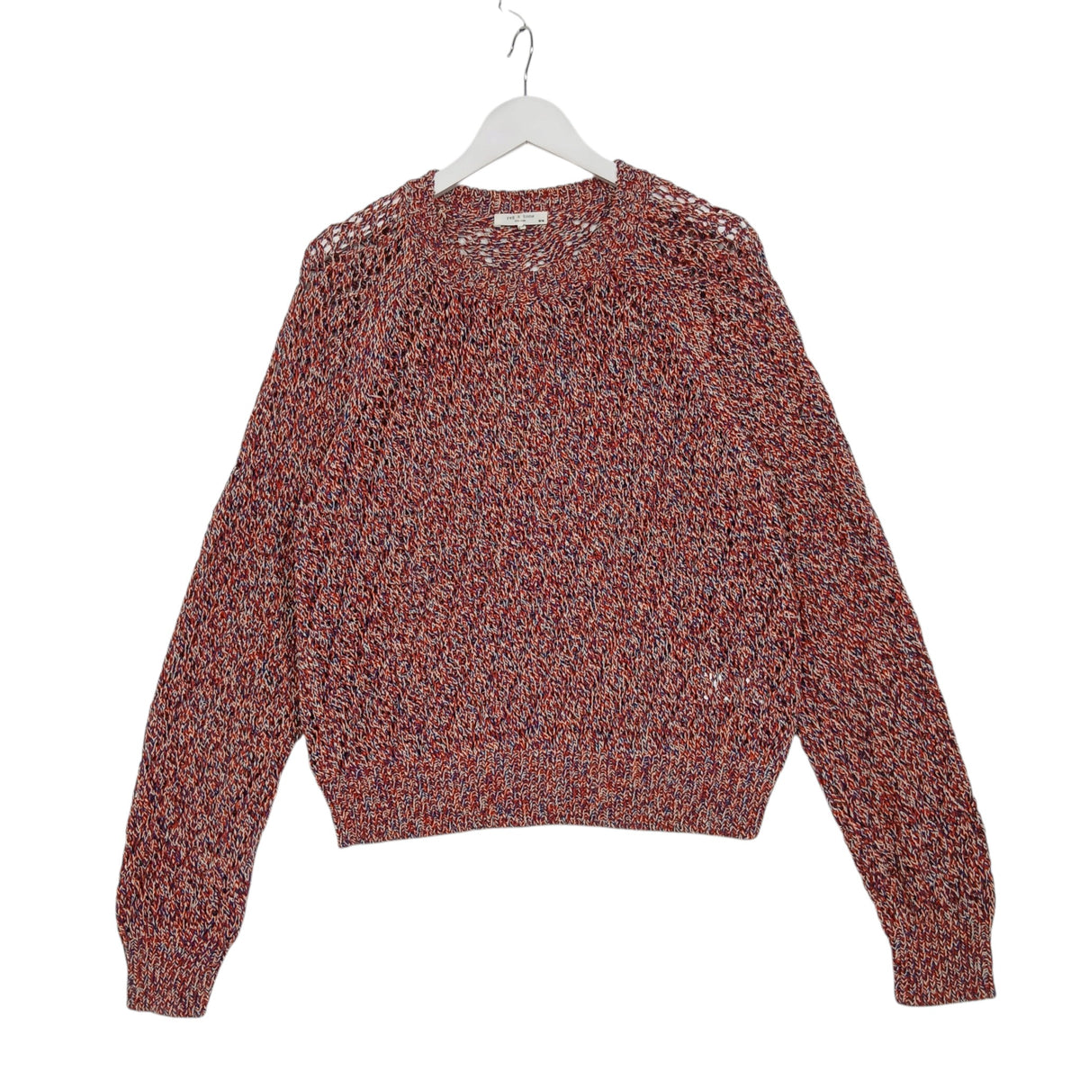 Rag & Bone Kara Crew Multicolor Cotton Sweater – Medium