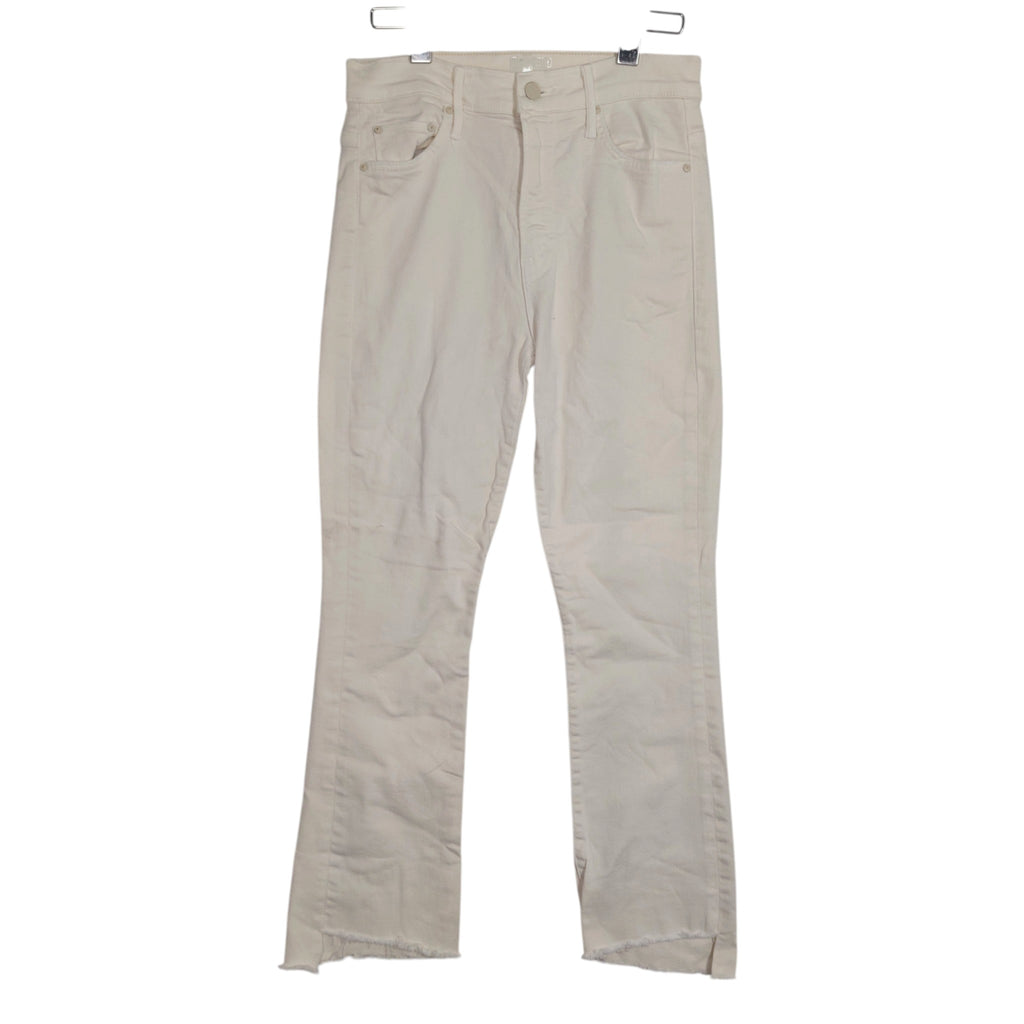 MOTHER Ivory Step-Hem Stretch Jeans – Size 27