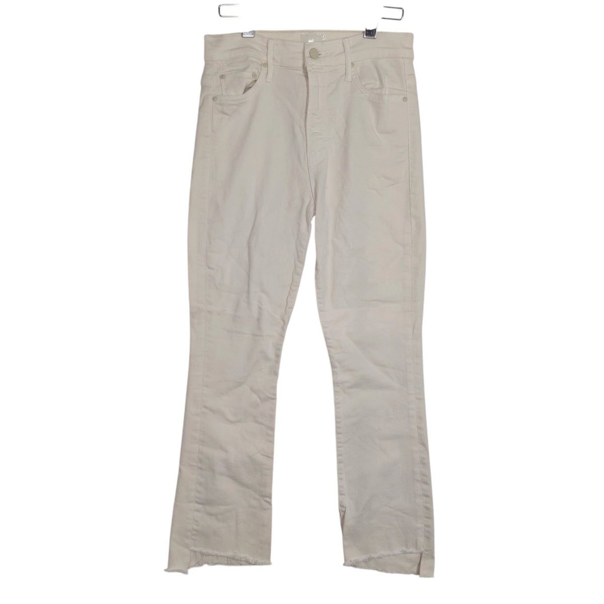 MOTHER Ivory Step-Hem Stretch Jeans – Size 27