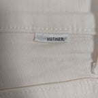 MOTHER Ivory Step-Hem Stretch Jeans – Size 27