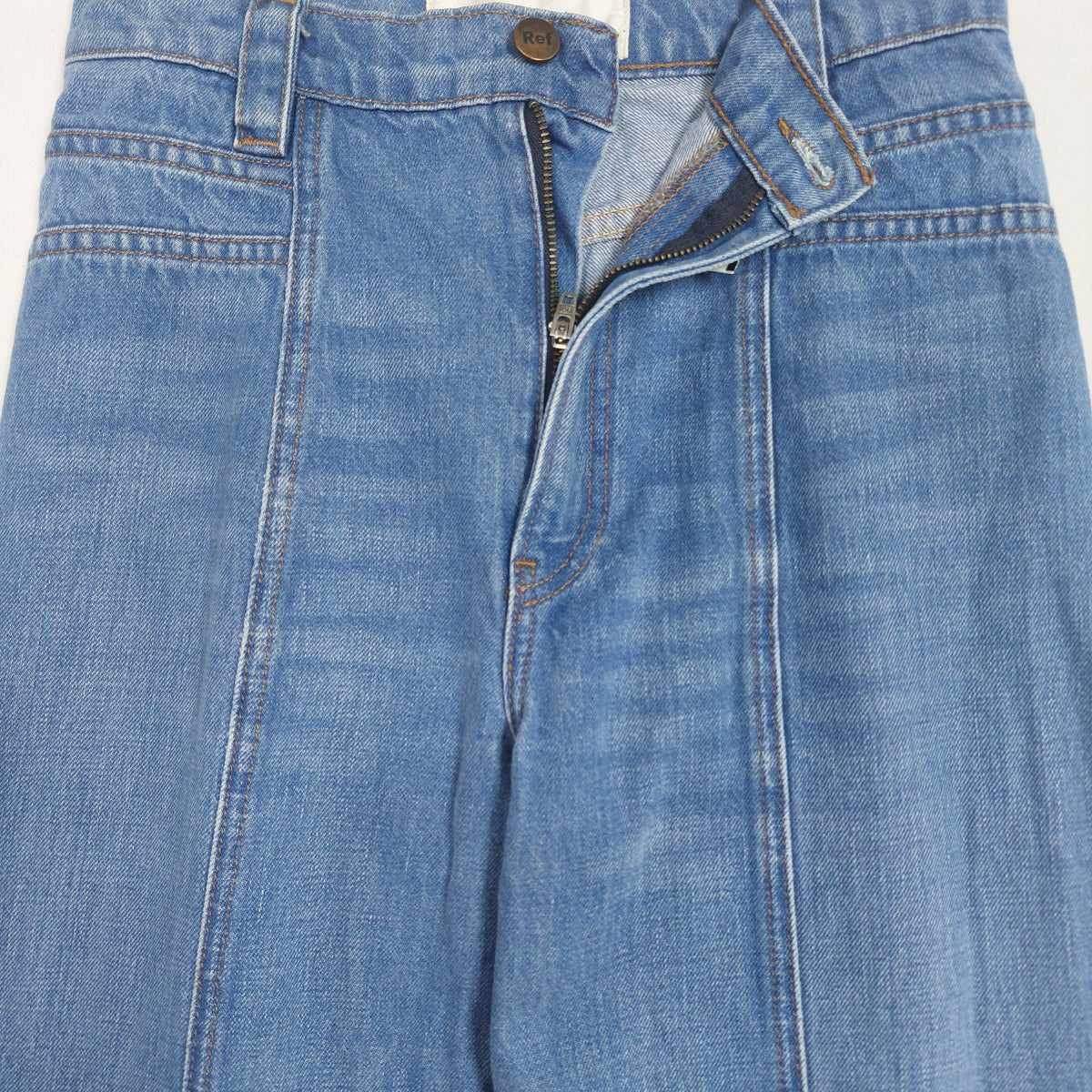 Reformation ’70s High-Rise Straight-Leg Jeans – Chesapeake Blue