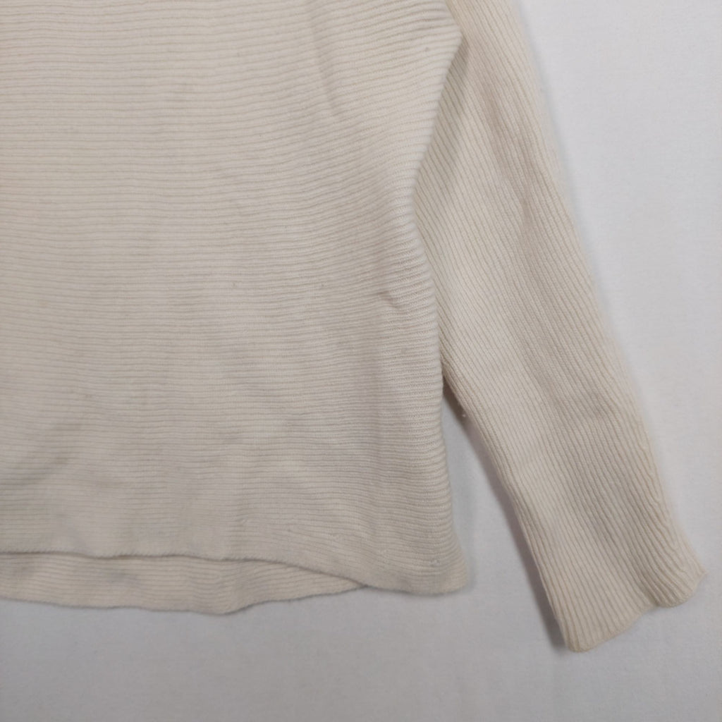 Vince Wool & Cashmere Funnel-Neck Sweater – Ivory