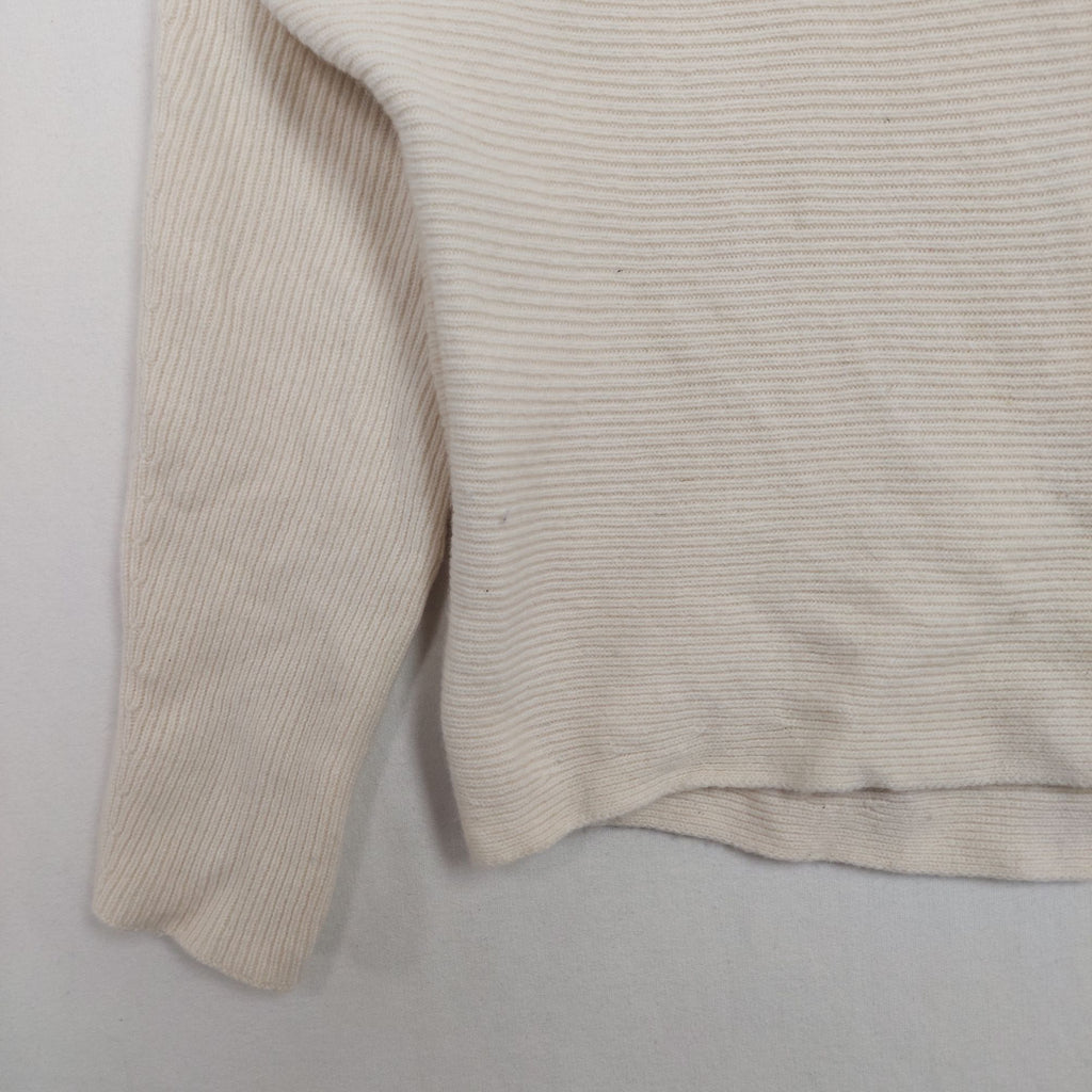 Vince Wool & Cashmere Funnel-Neck Sweater – Ivory