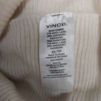 Vince Wool & Cashmere Funnel-Neck Sweater – Ivory