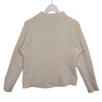 Vince Wool & Cashmere Funnel-Neck Sweater – Ivory