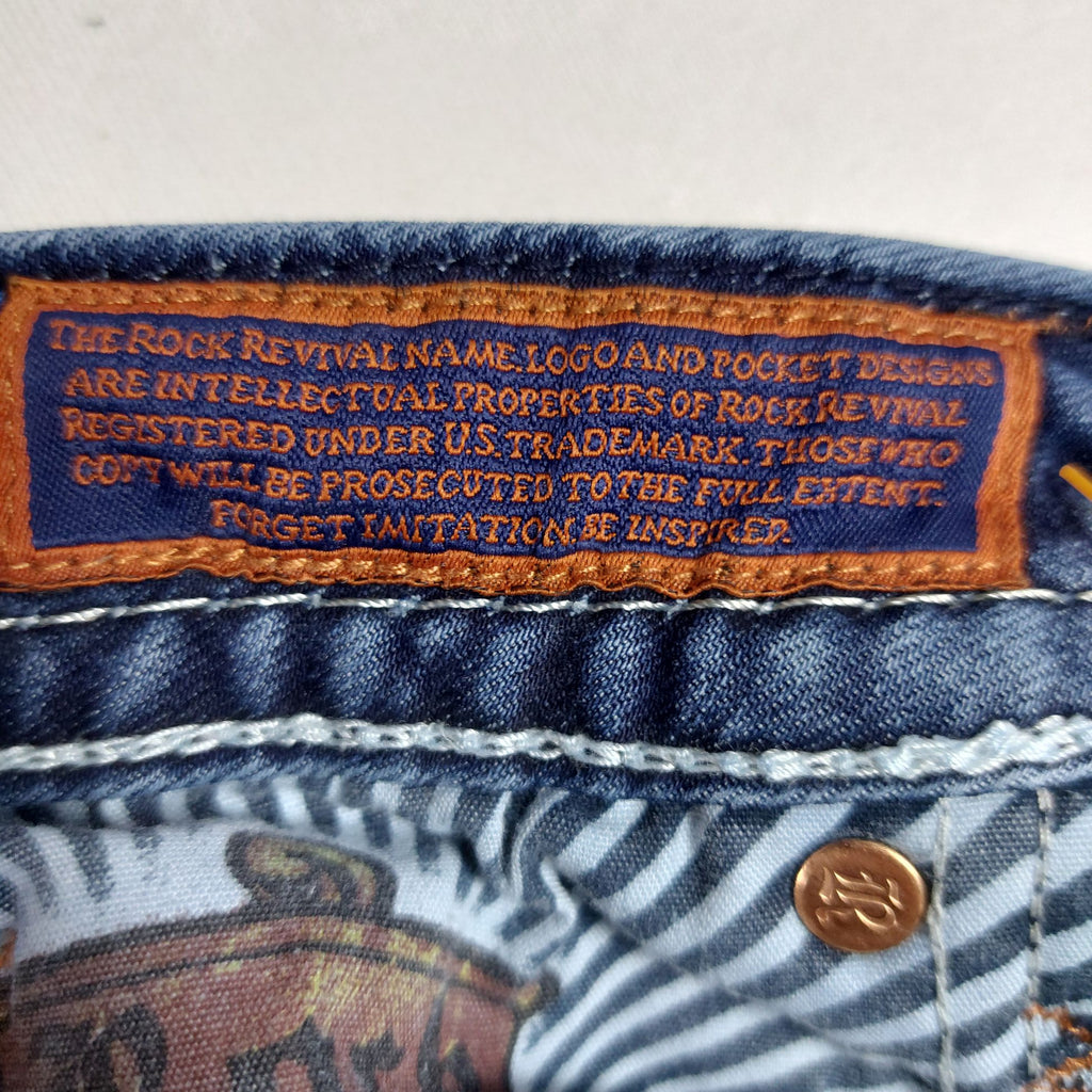 Rock Revival Johanna Bootcut Jeans Women’s 27 Medium Wash Stretch Denim