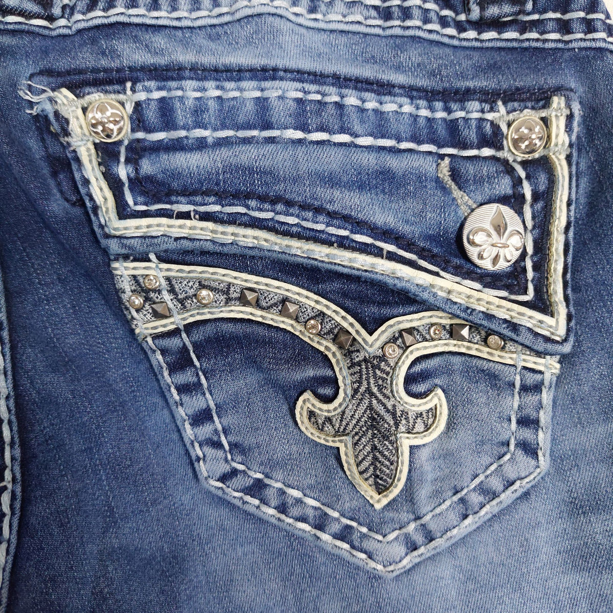 Rock Revival Johanna Bootcut Jeans Women’s 27 Medium Wash Stretch Denim