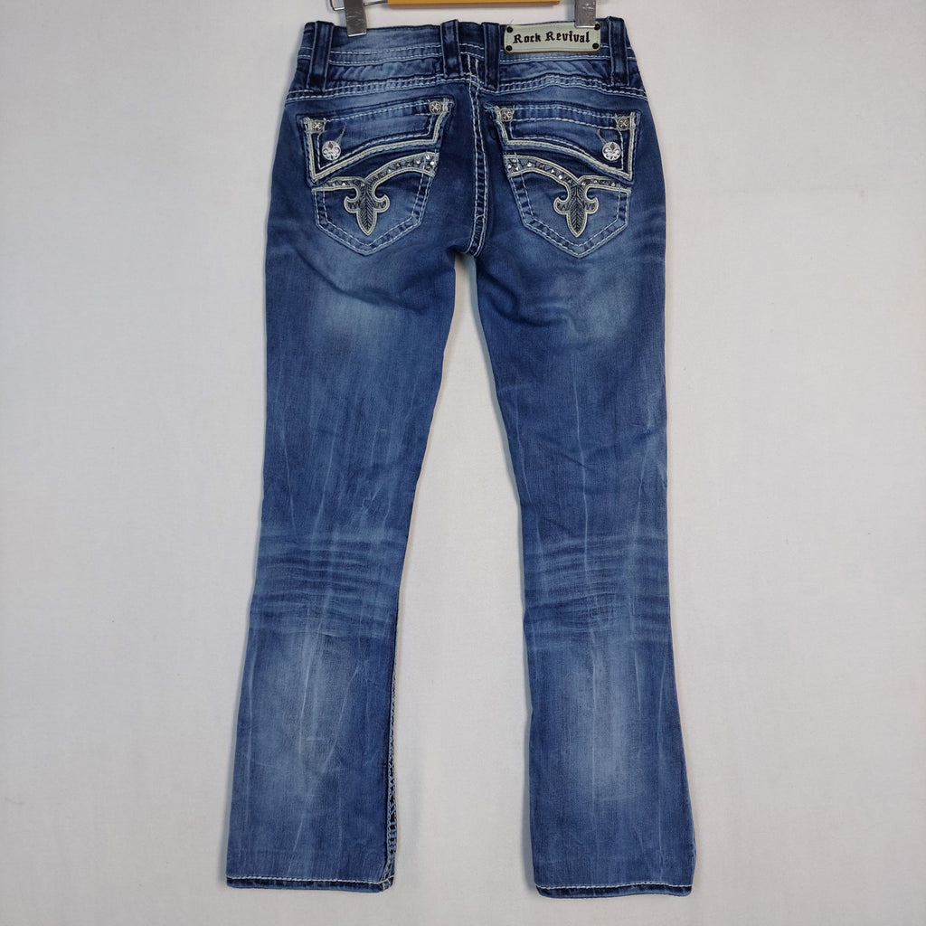 Rock Revival Johanna Bootcut Jeans Women’s 27 Medium Wash Stretch Denim