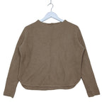 Aritzia Babaton Chalmers Camel Ribbed Wool Linen Sweater Women’s Medium