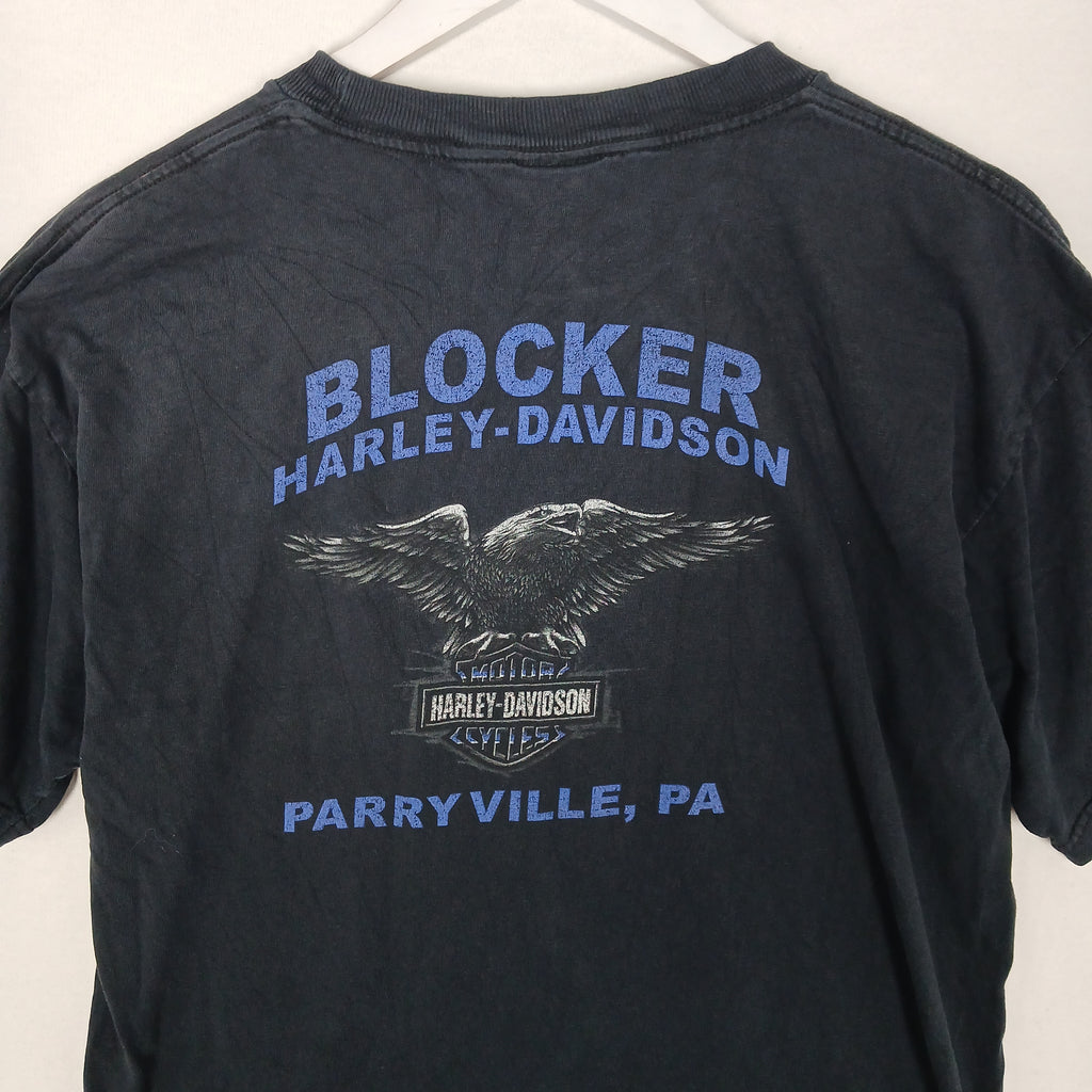 Harley-Davidson Blocker Parryville PA Faded Black Graphic T-Shirt Men’s L