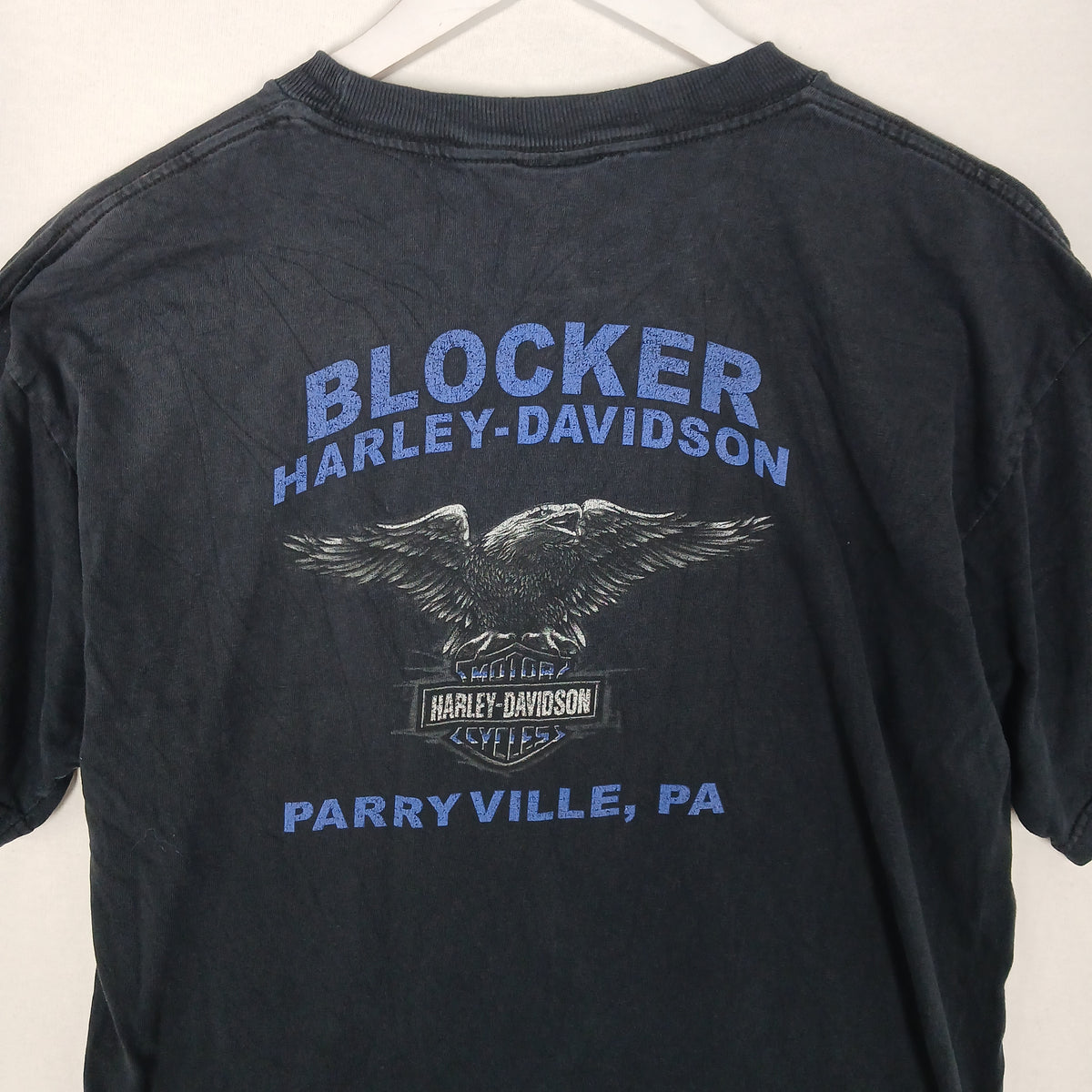 Harley-Davidson Blocker Parryville PA Faded Black Graphic T-Shirt Men’s L
