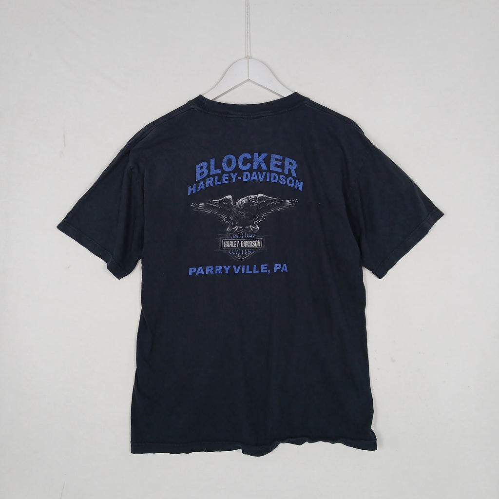 Harley-Davidson Blocker Parryville PA Faded Black Graphic T-Shirt Men’s L