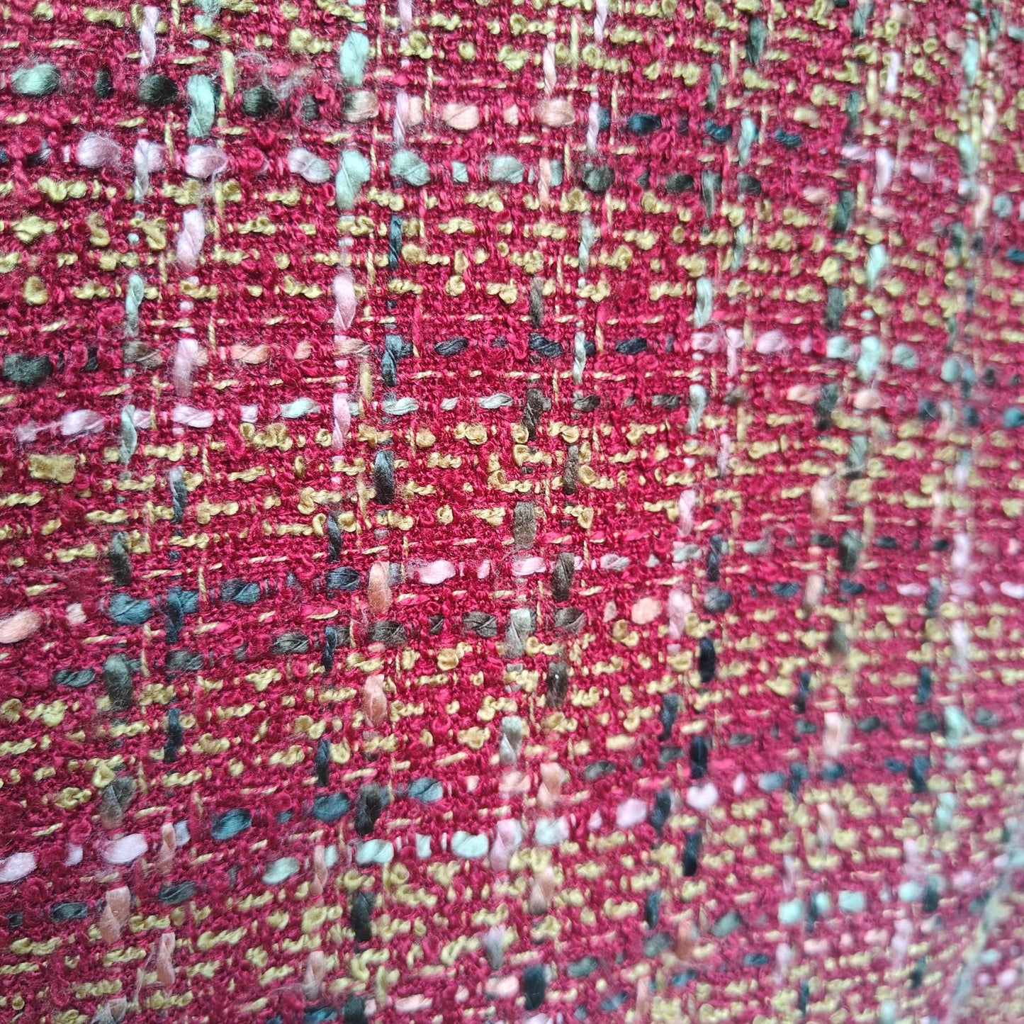Red Tweed Boucle Jacket