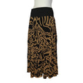 Abstract Print Midi Skirt
