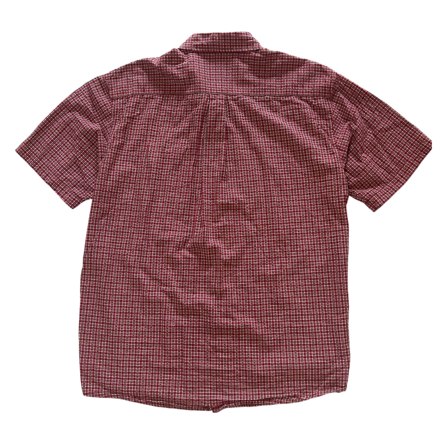 Red Plaid Button Down Shirt
