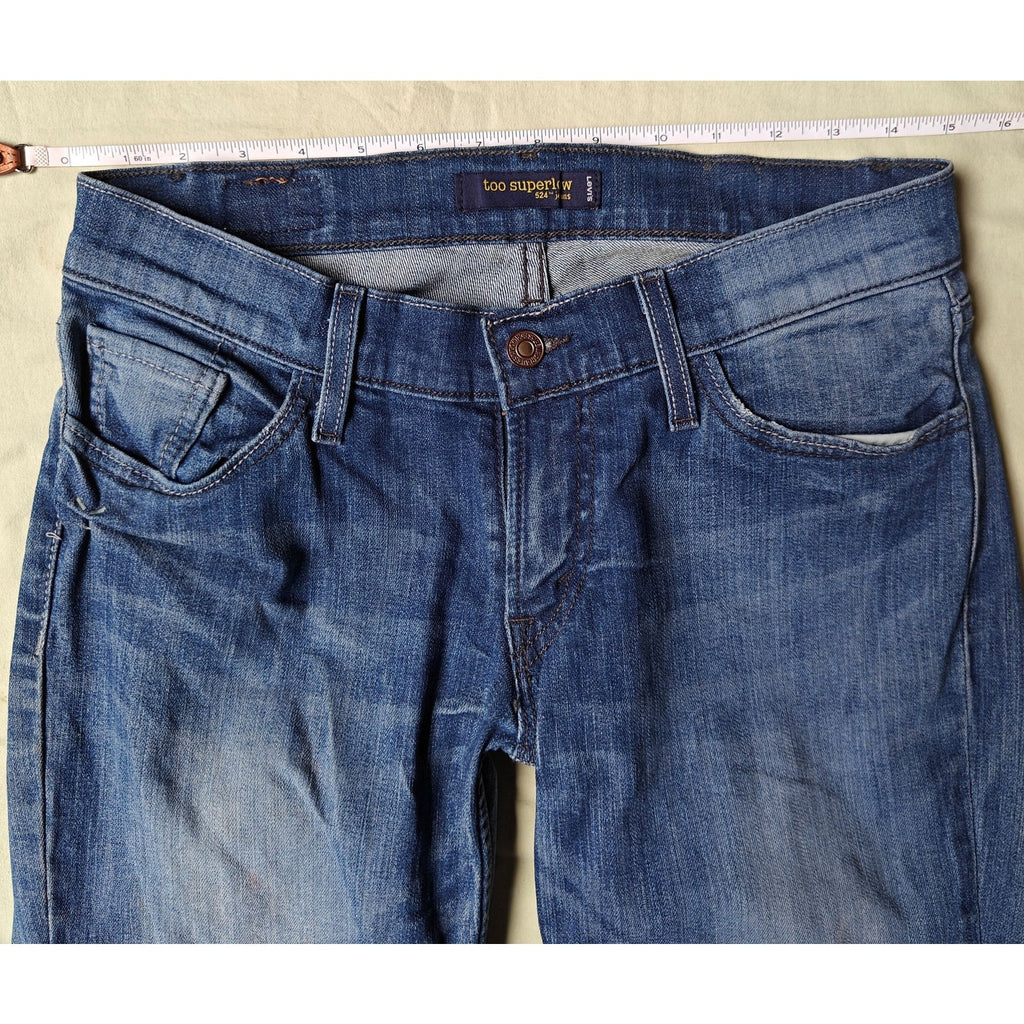 Levi’s Too Superlow Bootcut Jeans Women’s Size 5M Blue Medium Wash Denim