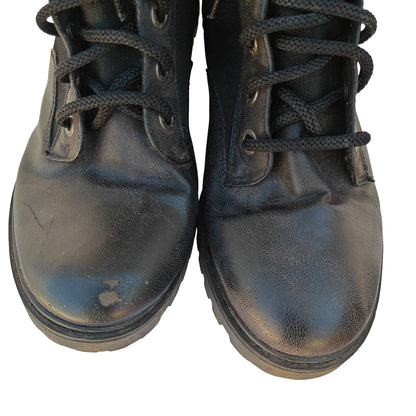 Black Lace Up Combat Boots