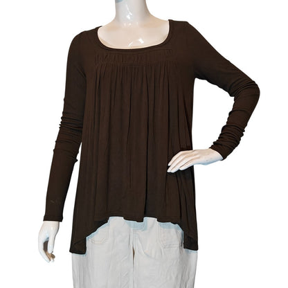 Green Babydoll Long Sleeve Top