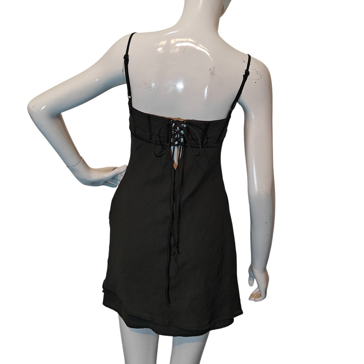Dark Green Corset Mini Dress