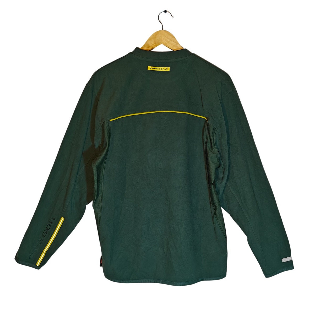 Green Oregon Ducks Vintage Fleece Pullover