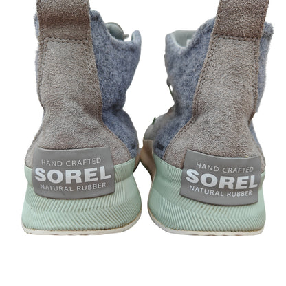 Gray Wool Women’s Sneaker Boots