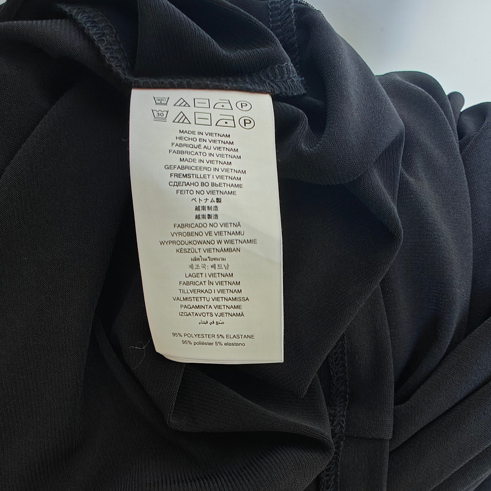 Black 3/4 Sleeve Sheath Dress with Back Zip