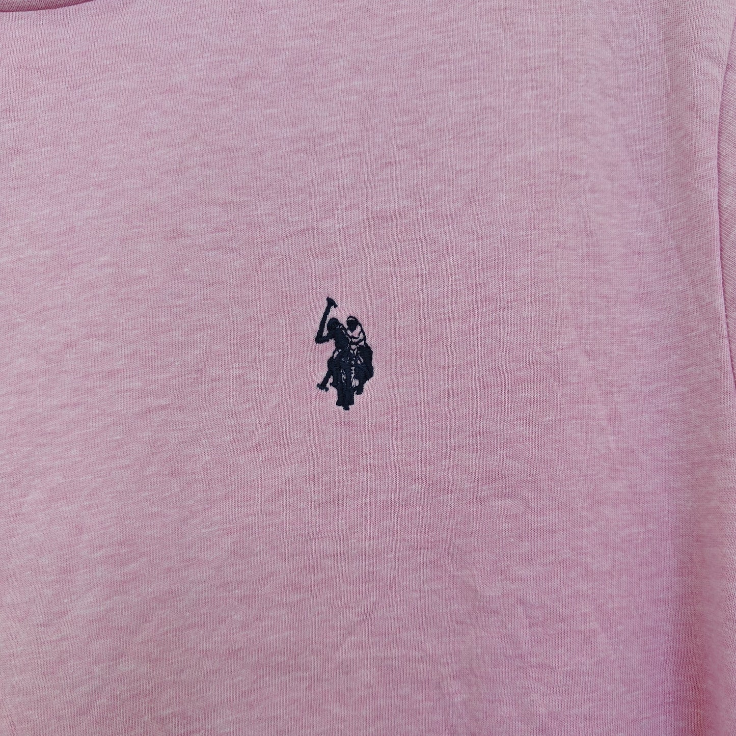Pink Crewneck Logo Tee Shirt