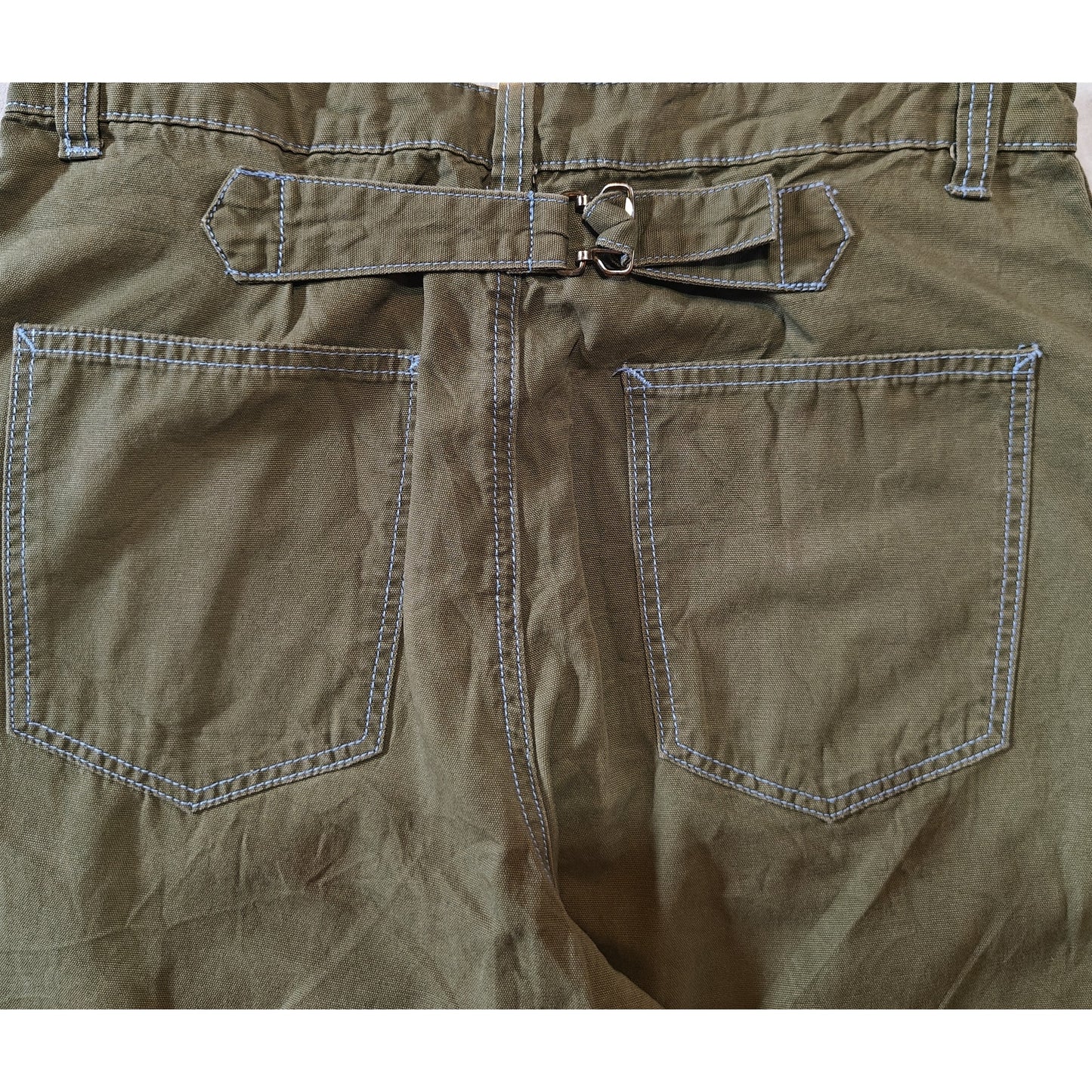 Olive Green Wide Leg Pants