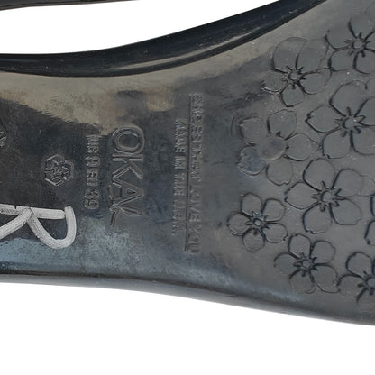 Black Jelly Ballet Flats
