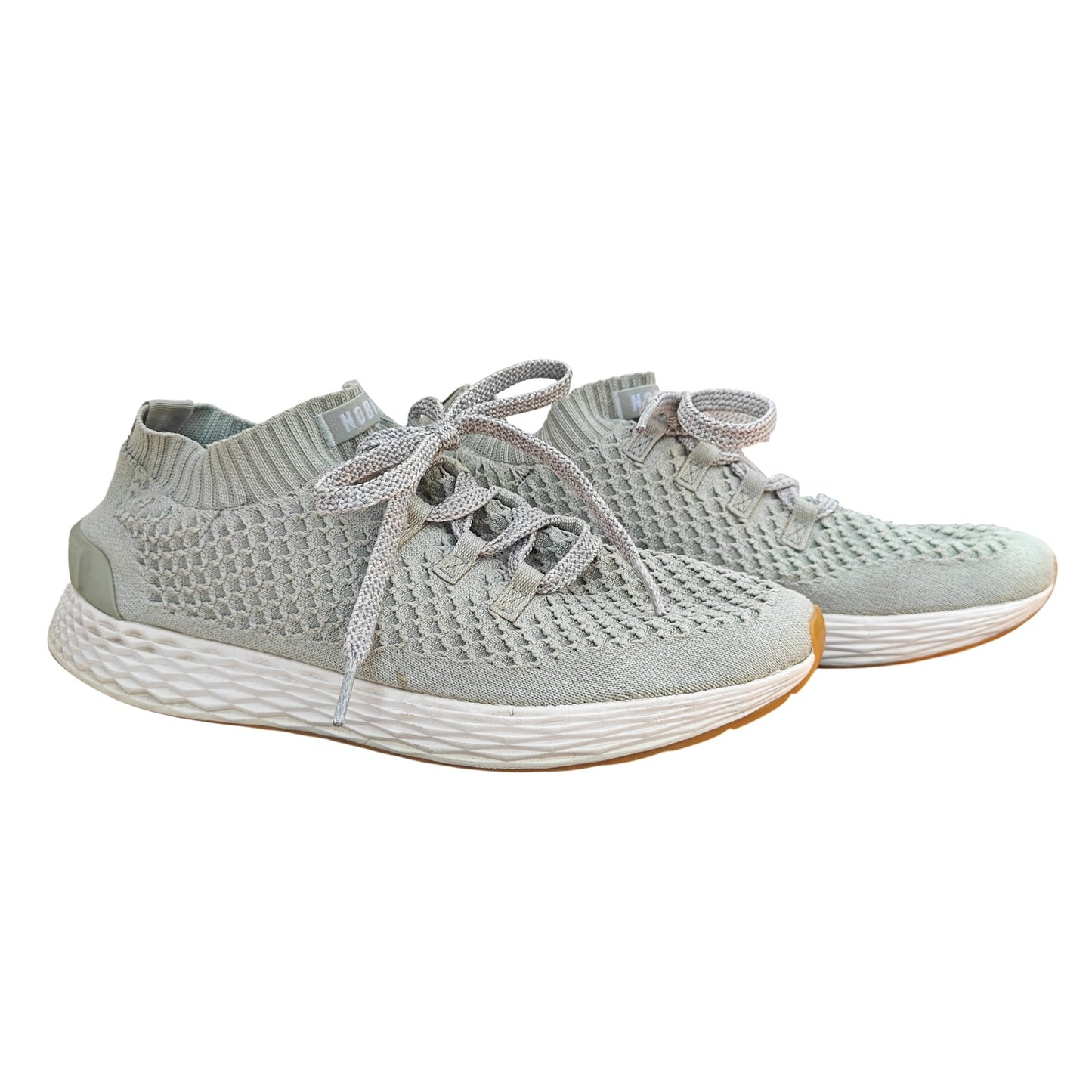 Gray Knit Runner Shoes