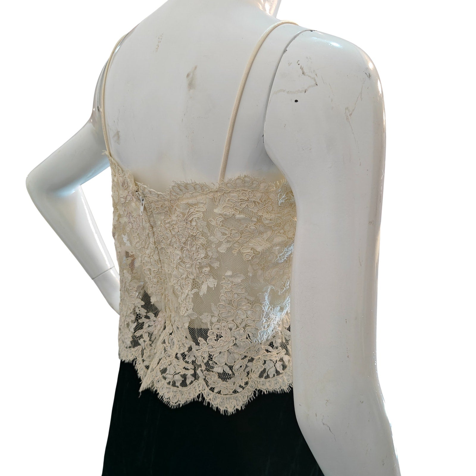 Vintage Black Velvet and Lace Dress with Bolero Jacket