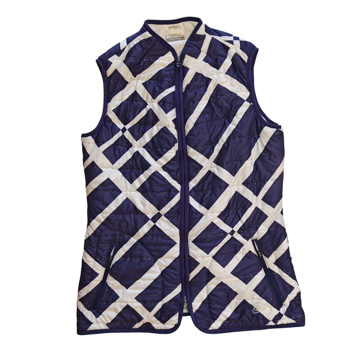 Purple and White Golf Tour Performance Quilted Vest