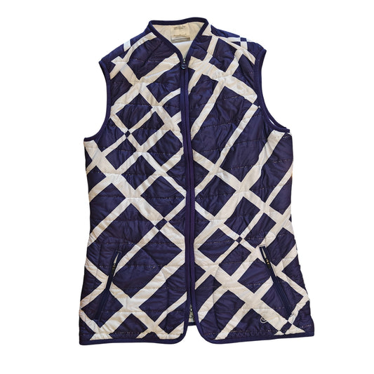 Purple and White Golf Tour Performance Quilted Vest