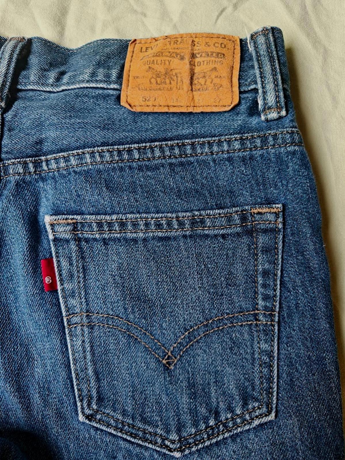 Medium Wash 520 Tapered Blue Jeans
