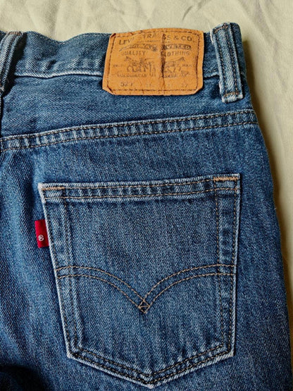 Medium Wash 520 Tapered Blue Jeans