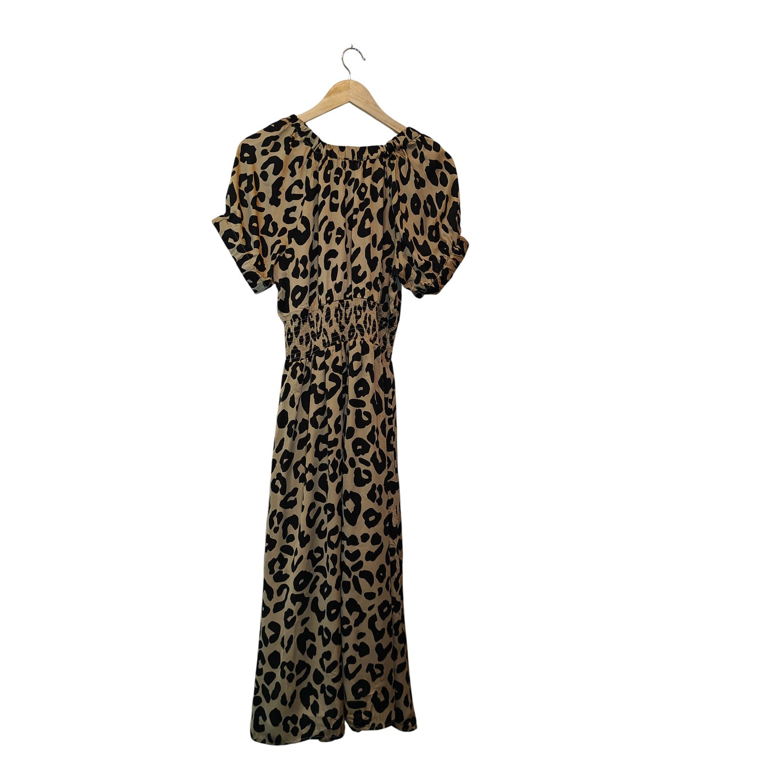 Leopard Print Midi Dress