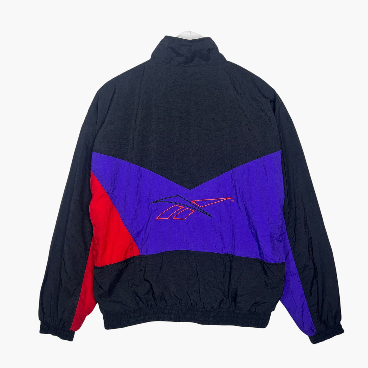 Vintage 1990s Reebok Colorblock Nylon Windbreaker Jacket