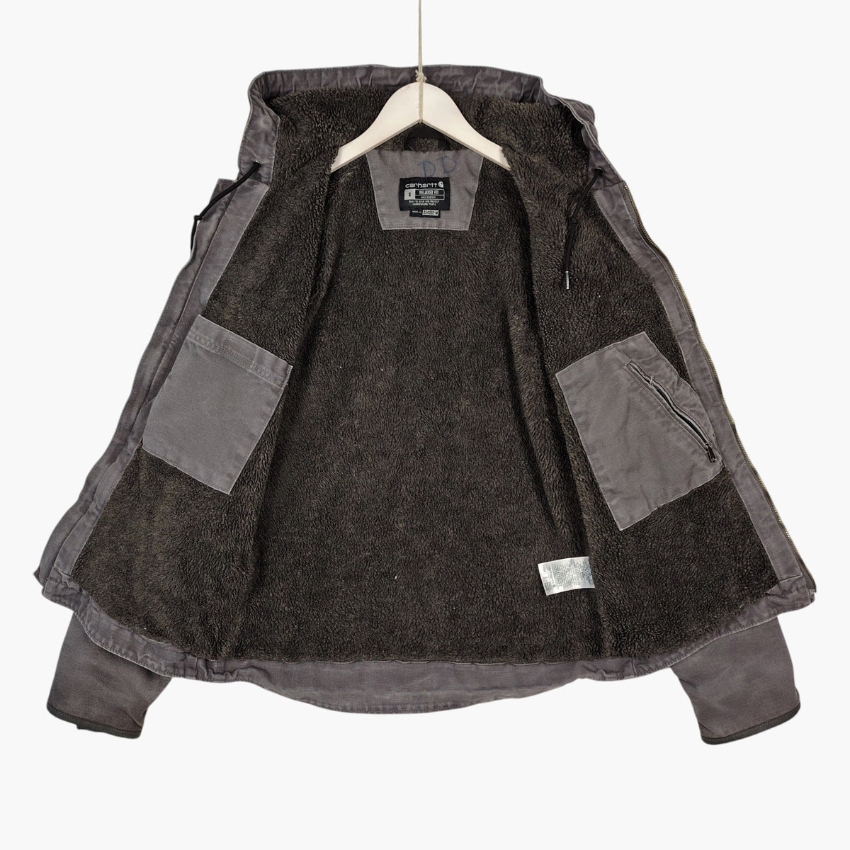 Carhartt Washed Duck Sierra Sherpa-Lined Jacket – Gravel Gray, Small