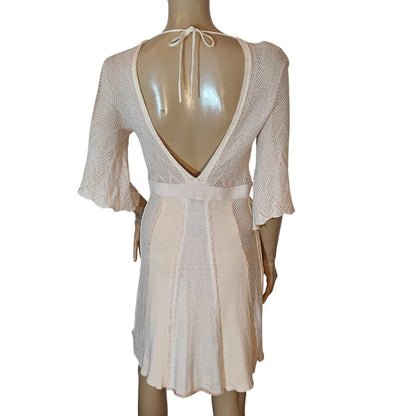 Light Pink Knit Fit & Flare Dress