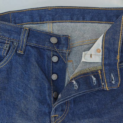 501 Original Button Fly Dark Wash Jeans W30 L30