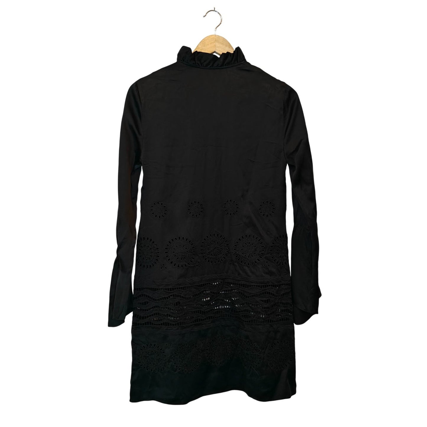 Black Eyelet Tunic Dress