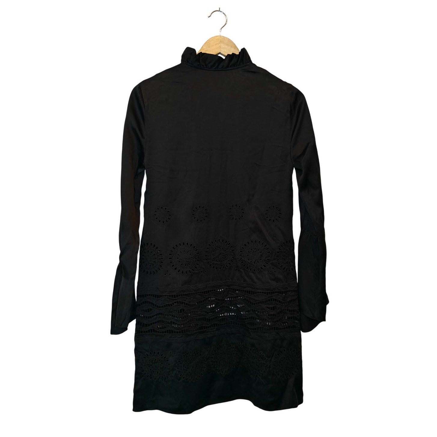 Black Eyelet Tunic Dress